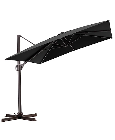 Pellebant Outdoor Patio 9X11FT Aluminum Cantilever Umbrella