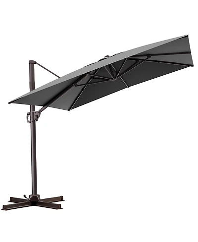 Pellebant Outdoor Patio 9X11FT Aluminum Cantilever Umbrella