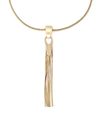 Robert Lee Morris Soho Gold Fringe Y Necklace