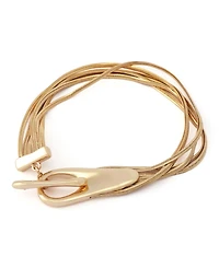 Robert Lee Morris Soho Gold Fringe Chain Toggle Bracelet