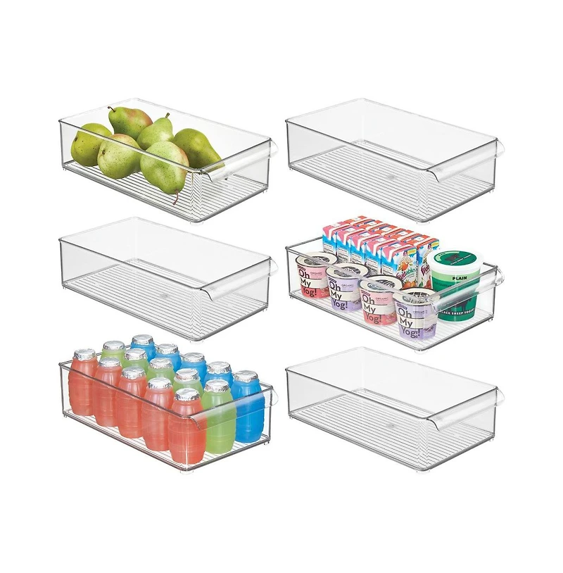 iDesign Large Stackable Fridge Bin with Handle