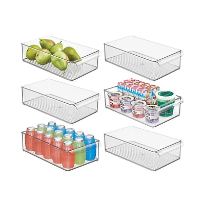 iDesign Large Stackable Fridge Bin with Handle