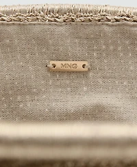 Mango Women's Lurex Clutch Bag