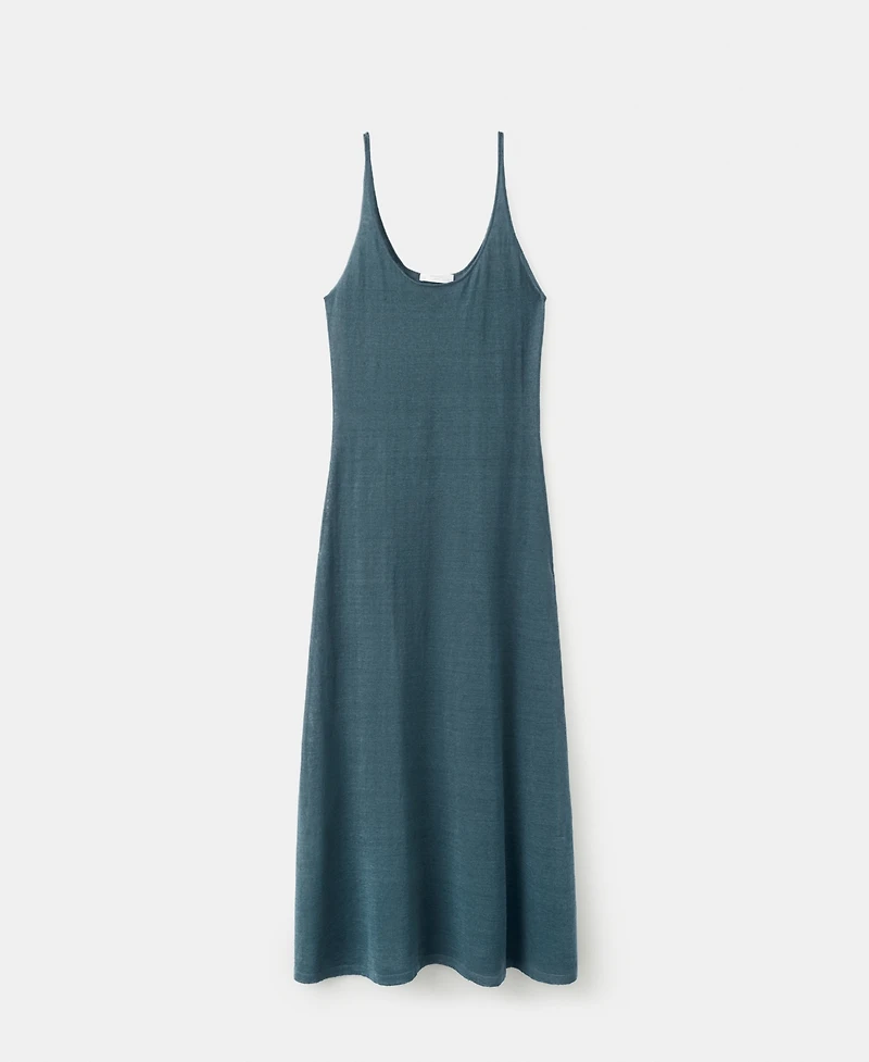 Mango Women's Knit Linen-Blend Dress