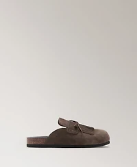 Mango Women's Leather Clog Shoes