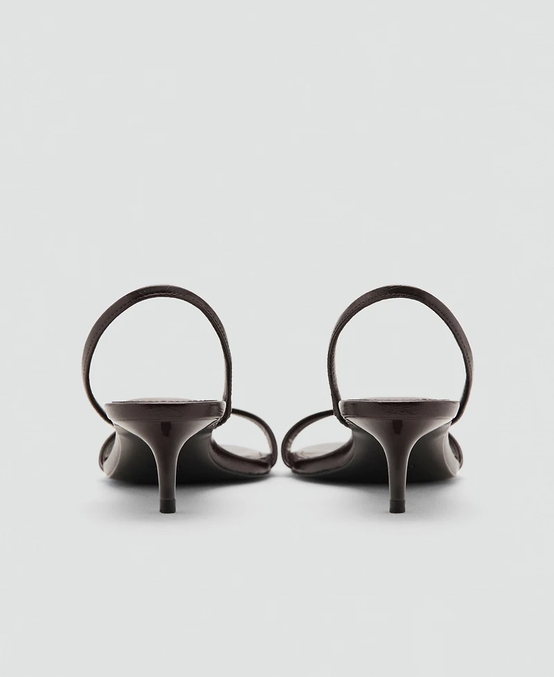 Mango Women's Kitten-Heel Strap Sandals