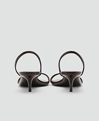 Mango Women's Kitten-Heel Strap Sandals
