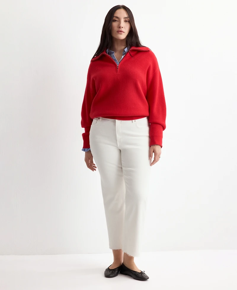 Mango Women's Sienna Flared Cropped Jeans