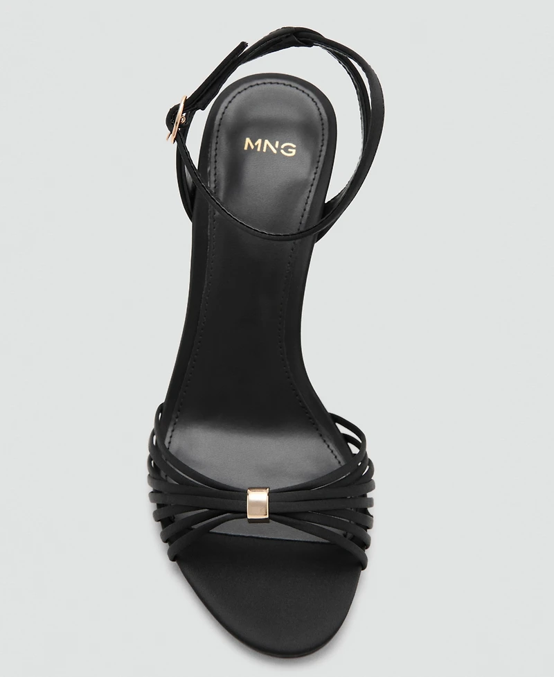 Mango Women's Straps Heeled Sandals