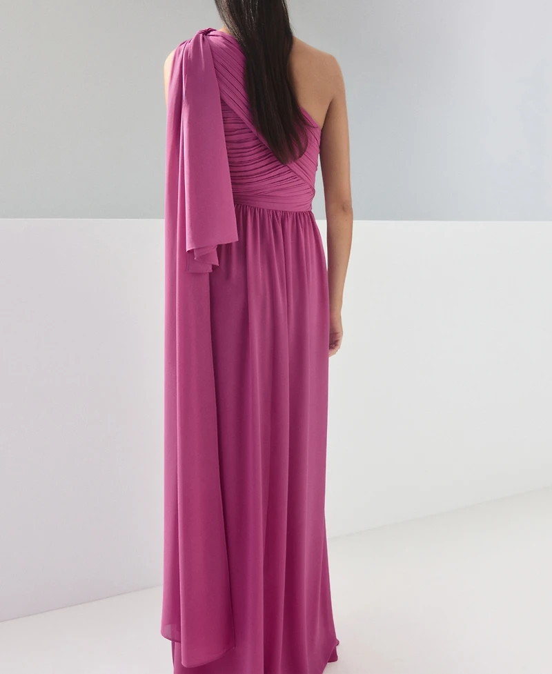 Mango Women's Knot Asymmetric Dress