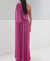 Mango Women's Knot Asymmetric Dress