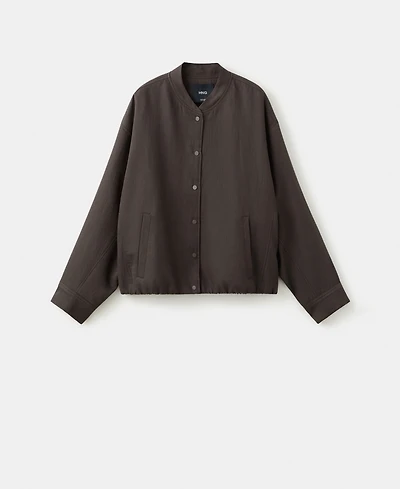 Mango Women's Lyocell Bomber Jacket