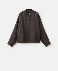 Mango Women's Lyocell Bomber Jacket