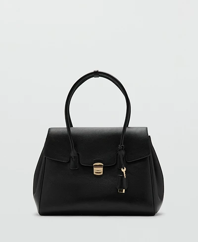 Mango Women's Medium City Flap Handbag