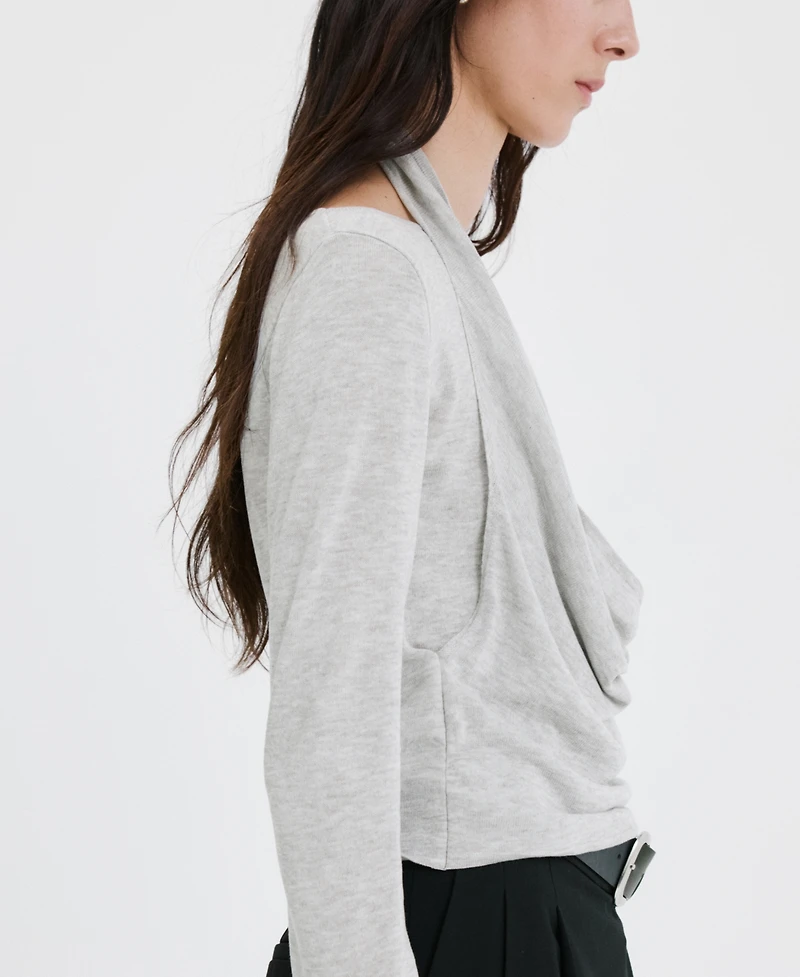 Mango Women's Combined-Design Sweater