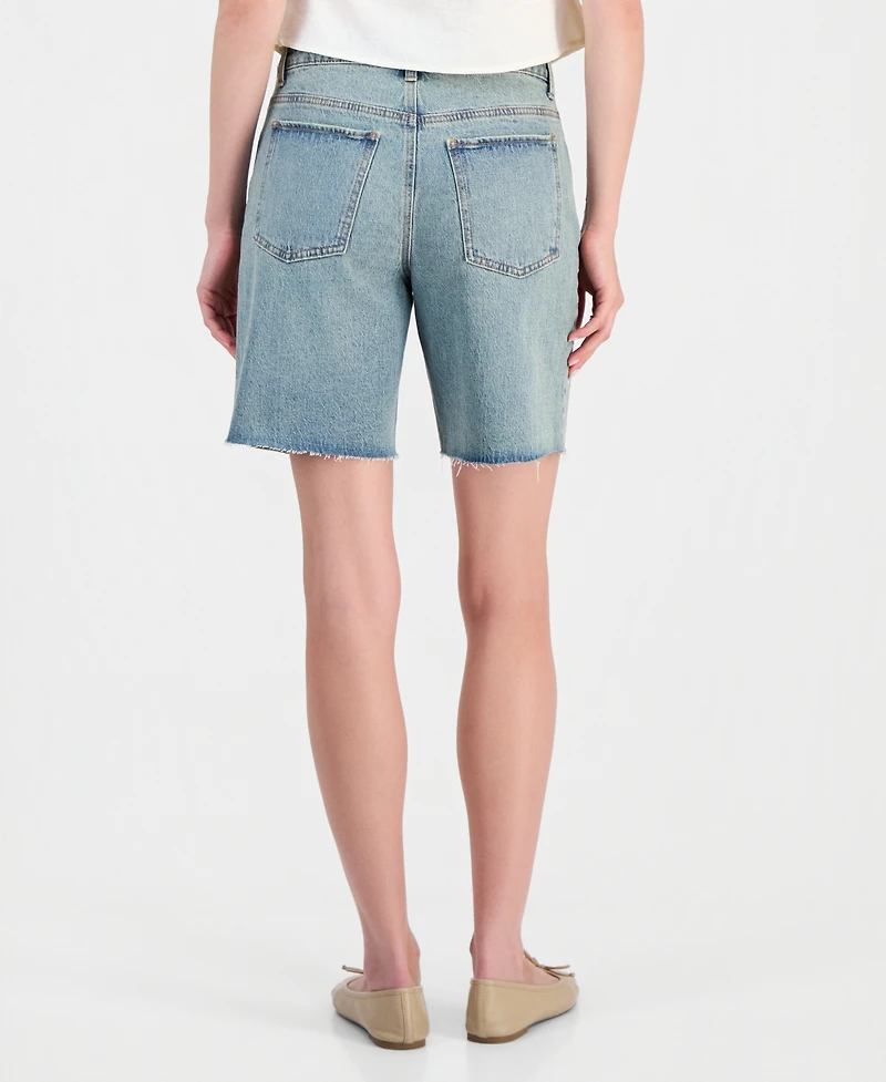 And Now This Women's Studded Raw-Hem Jean Shorts, Macy's Exclusive