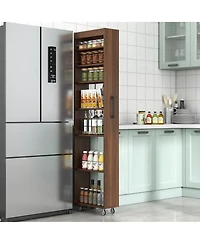 Streamdale Furniture 7-Tier Multi-Functional Pull-Out Storage Shelf for Narrow Spaces
