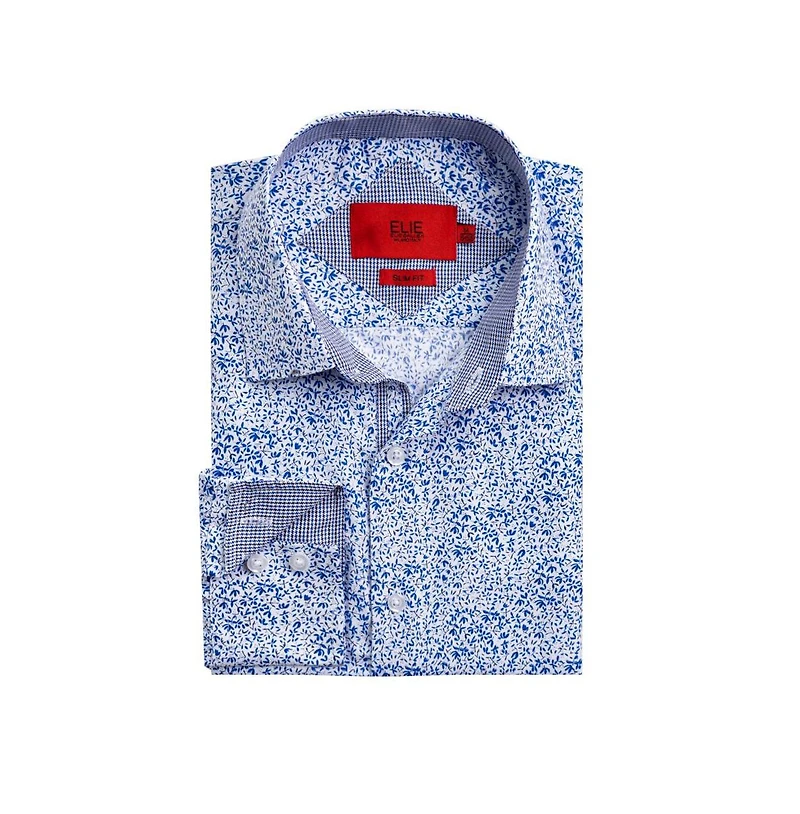 Elie Balleh Men's Slim Fit Floral Button-Down Shirt