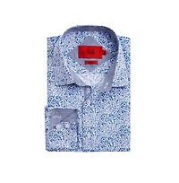 Elie Balleh Men's Slim Fit Floral Button-Down Shirt