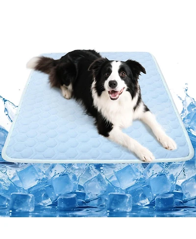 Aronkl Dog Cat Mat Self Cooling for Dogs Cats Washable Portable High Tech Fabric Breathable Summer