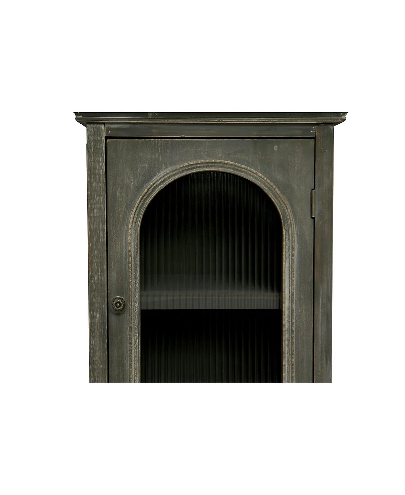 Streamdale Furniture Farmhouse Tall Narrow Storage Cabinet with 2 Drawers and 2 Doors