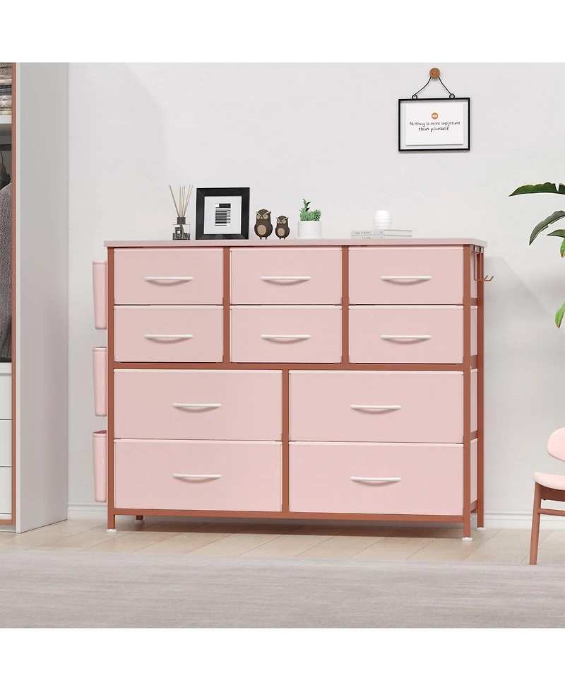 Garvee 10 Drawer Dresser, Dresser for Bedroom with 10 Large Fabric Storage Drawers
