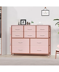 Garvee 10 Drawer Dresser, Dresser for Bedroom with 10 Large Fabric Storage Drawers