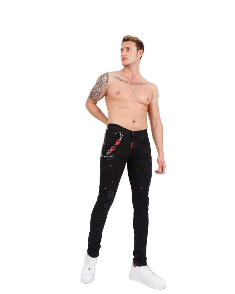 Elie Balleh Men's Classic Dark Wash Denim