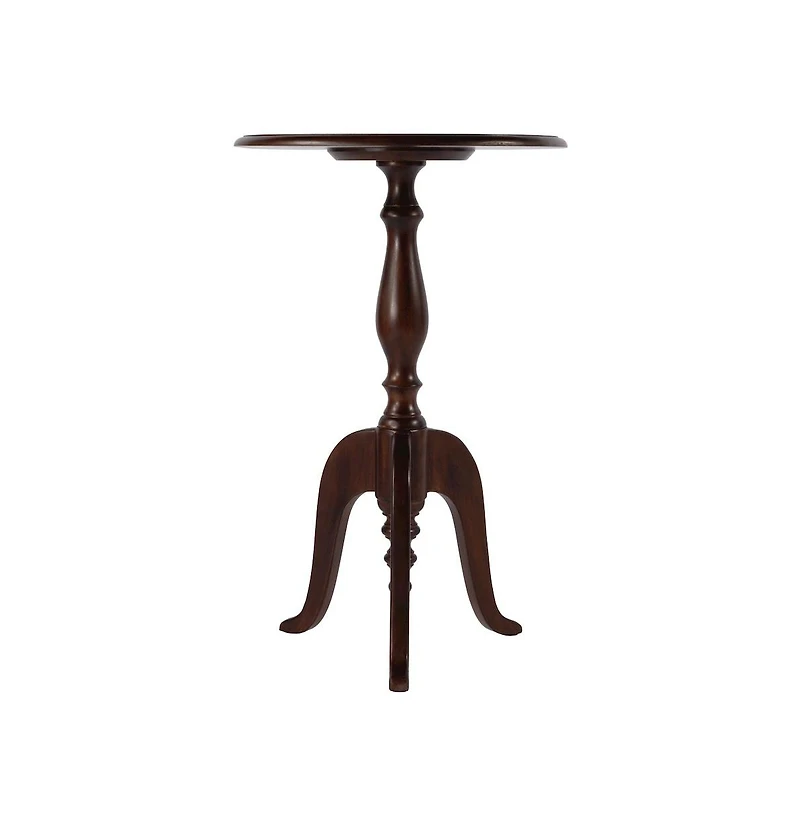 Butler Specialty Tia 18 in. W Round Wood Pedestal Side Table