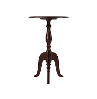 Butler Specialty Tia 18 in. W Round Wood Pedestal Side Table