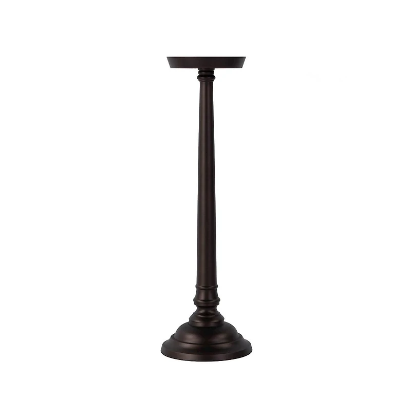 Butler Specialty Tilly 7 in. W Round All Metal Pedestal Base End Table