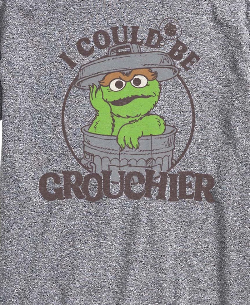 Airwaves Men's Sesame Street Could Be Grouchier Oscar Short-Sleeve Graphic T-Shirt