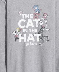 Airwaves Men's Dr. Seuss Cat Hat & Things Vintage Faded Long-Sleeve Graphic T-Shirt