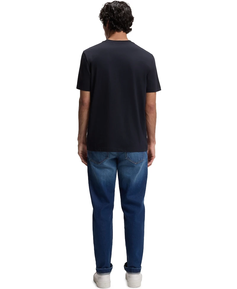 Boss by Hugo Men's Cotton-Jersey Logo Artwork T-Shirt