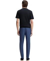 Boss by Hugo Men's Cotton-Silk Cable-Knit T-Shirt
