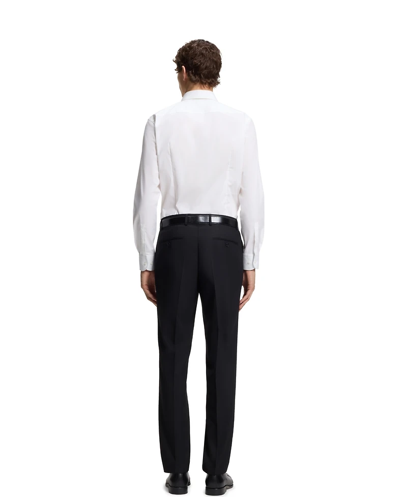Boss by Hugo Men's Easy-Iron Stretch-Cotton Poplin Slim-Fit Dress Shirt
