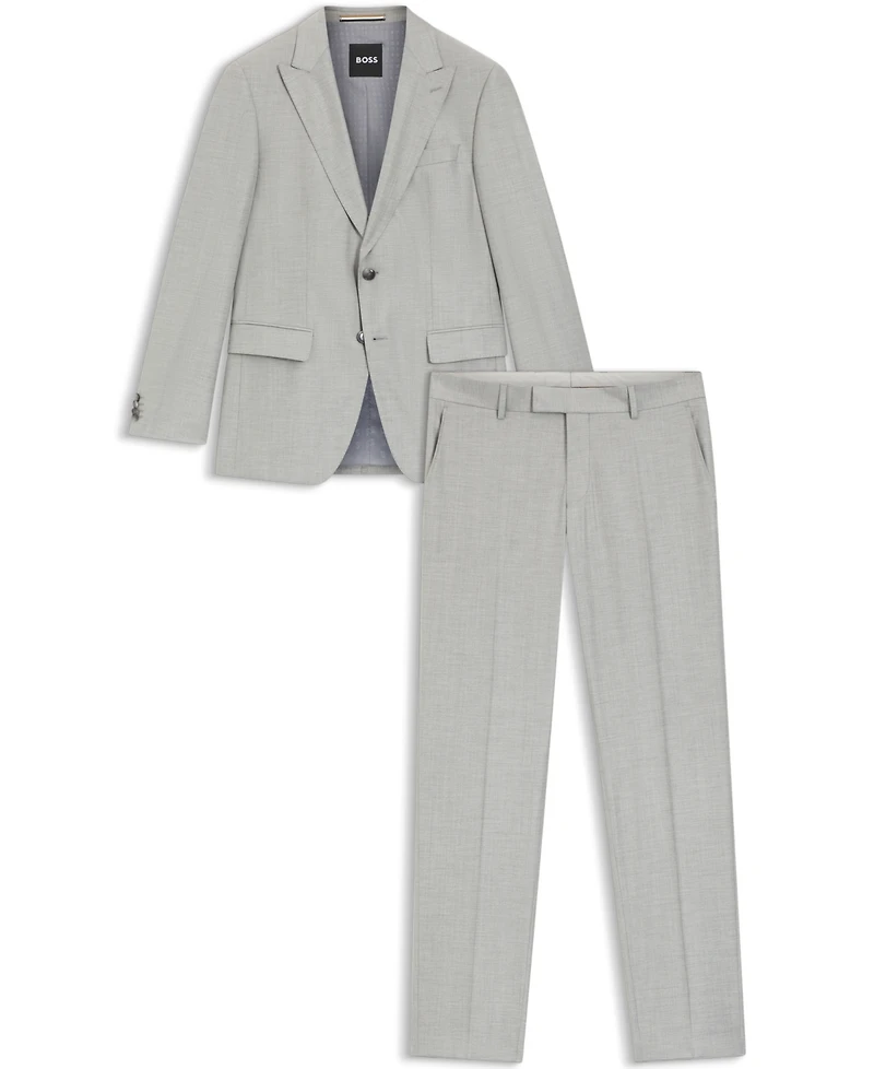 Boss by Hugo Men's Two-Piece Wool Blend Slim-Fit Suit