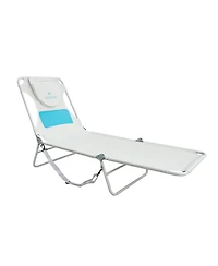 Ostrich Ladies Comfort Lounger, Foldable Beach Camping Pool Tanning Chair