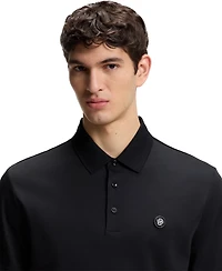 Boss by Hugo Men's Double B Monogram Mercerized-Cotton Polo Shirt