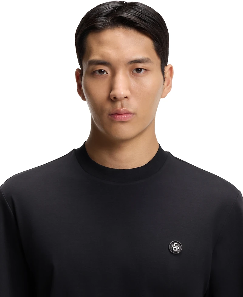 Boss by Hugo Men's Mercerized-Cotton Double B Monogram T-Shirt
