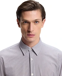 Boss by Hugo Men's Printed Performance-Stretch Jersey Slim-Fit Dress Shirt