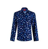 Elie Balleh Men's Slim Fit Sea Shell Print Shirt