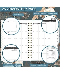 Gnuadz 2026-2029 Monthly Planner 3 Year Calendar Tabs Hardcover Pocket