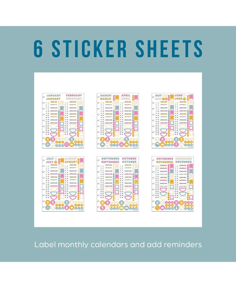 Gnuadz Undated Monthly Notebook Magic Theme