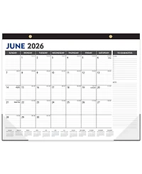 Gnuadz Large Desk Calendar 2026-2027 ,19 Months Desktop Wall Julian Date To-Do Notes Corner Protectors School Home Office