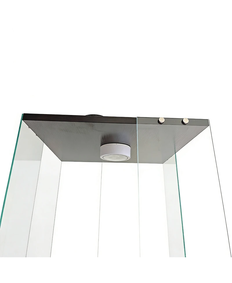 Streamdale Furniture 3-Layer Rotatable Display Cabinet with Remote Light