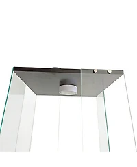 Streamdale Furniture 3-Layer Rotatable Display Cabinet with Remote Light