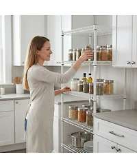 Streamdale Furniture 5-Tier Adjustable Heavy-Duty Wire Shelving Unit