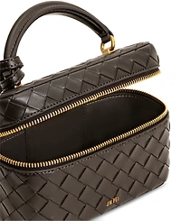 Jw Pei Cleo Woven Texture Box Shape Extra-Large Handle Satchel Handbag