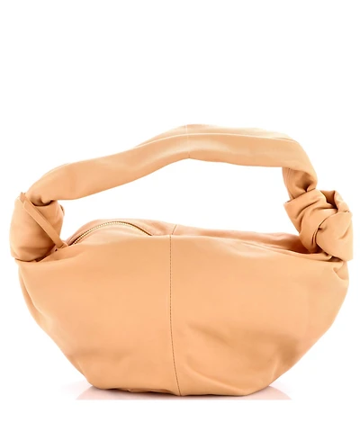 Pre-Owned Bottega Veneta Mini Double Knot Hobo Leather